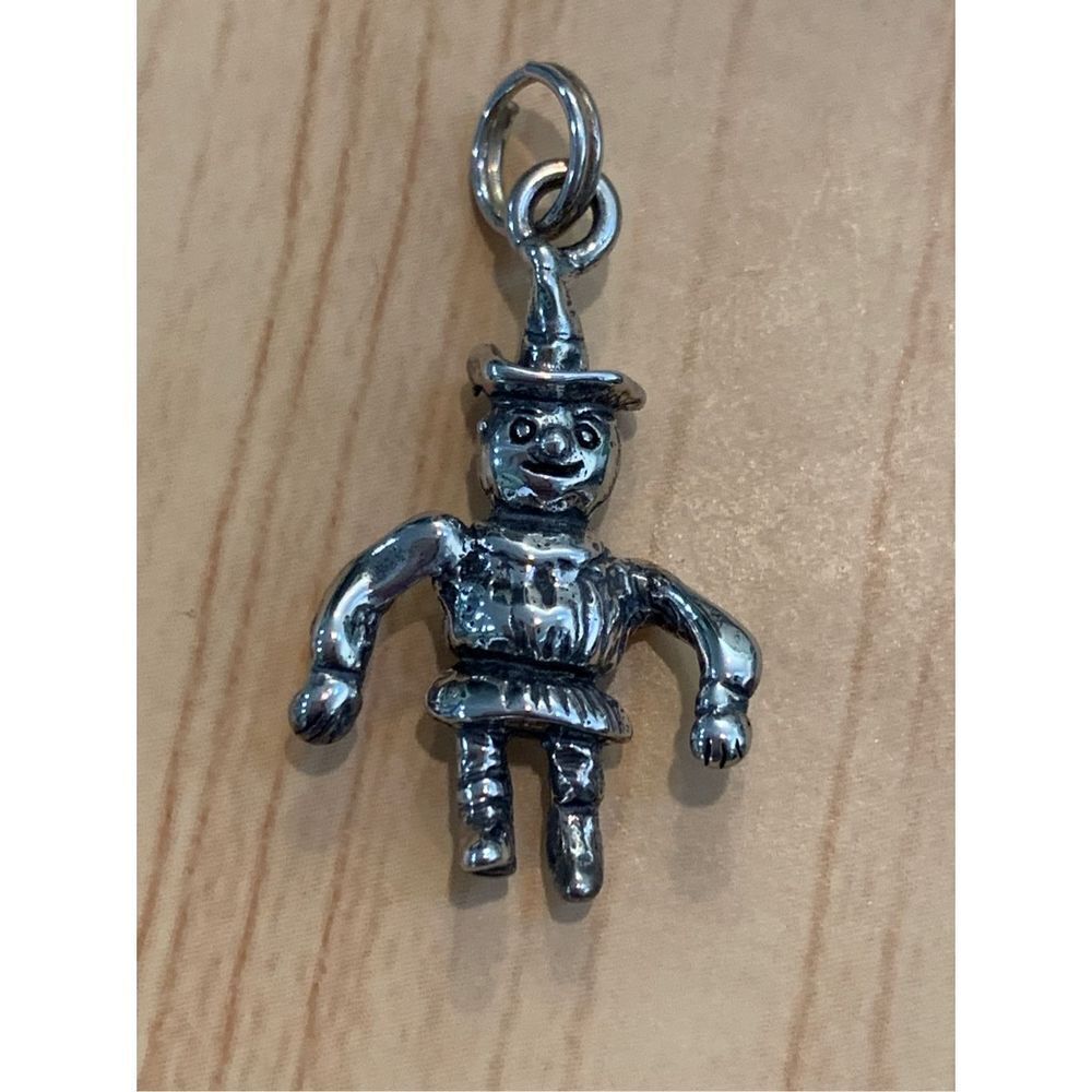 .925 Scarecrow Wizard of Oz Sterling Silver Jewelry Charm